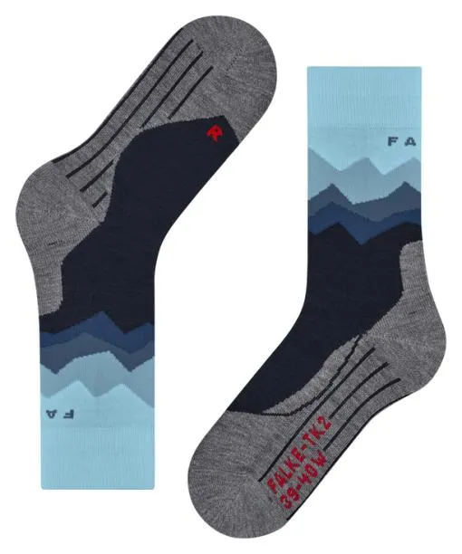 Women TK2 Explore Women Trekking Socks Navy FALKE Hiking Socks