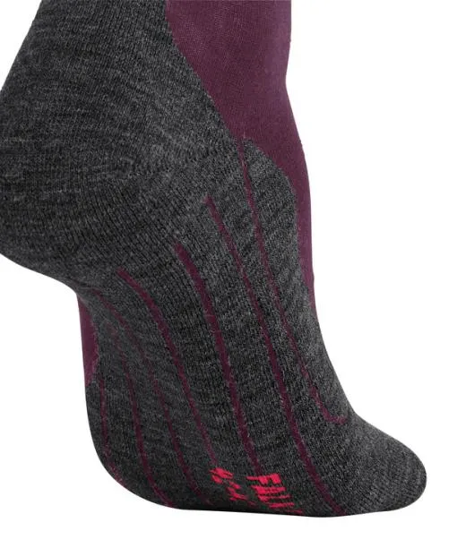 Women TK5 Wander Wool Short Women Trekking Short Sock Dark Mauve FALKE Hiking Socks