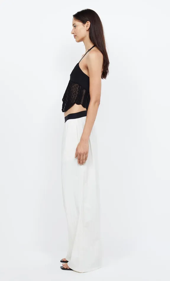 Women Tops Bec Bridge BREEZE HALTER CROP TOP Black