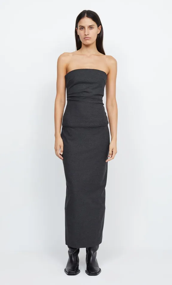 Women Tops Bec Bridge TALI TUCK BODICE Check