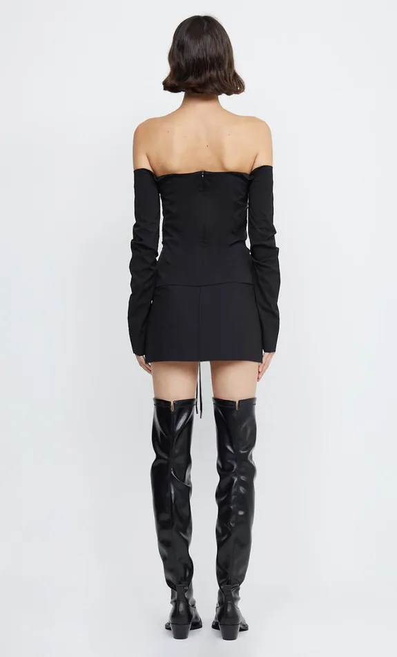 Women Tops Bec Bridge ZELIE OFF SHOULDER TOP Black