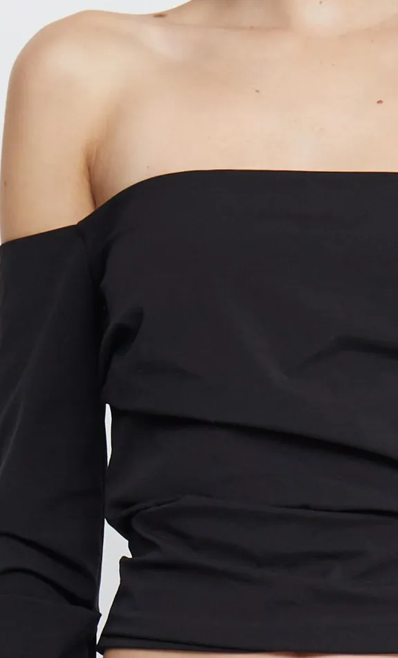 Women Tops Bec Bridge ZELIE OFF SHOULDER TOP Black