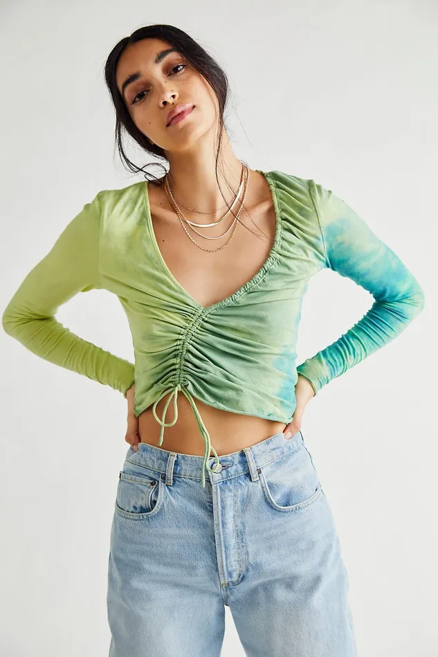 Women Tops Free People Sherri Top Sea Of Green