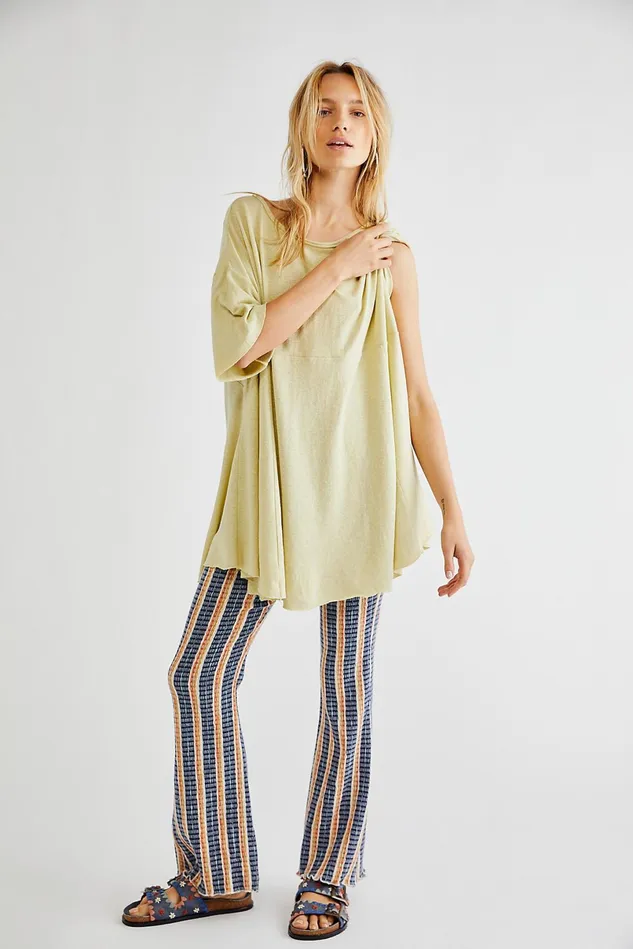 Women Tops Free People Sunni Tunic Fava Bean