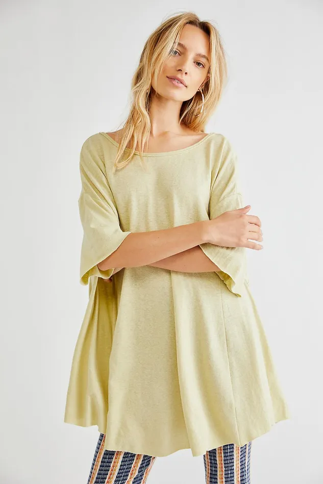 Women Tops Free People Sunni Tunic Fava Bean