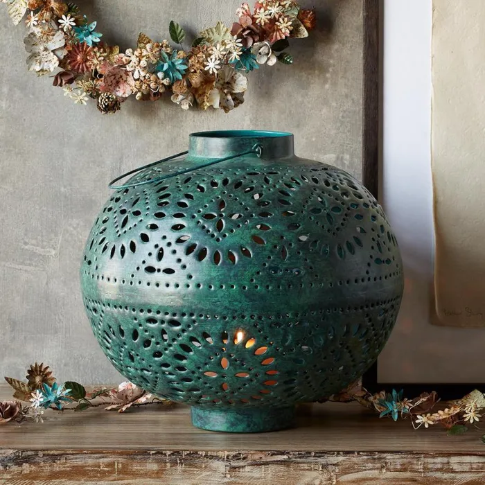 Women Twilight Shadows Lantern Sundance Catalog Decor