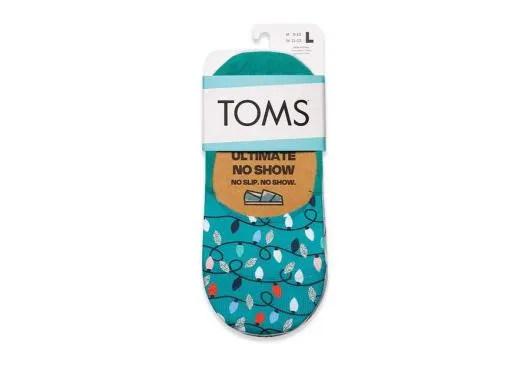 Women Ultimate No Show Socks Snowman 3 Pack Holiday Multi Snowmen TOMS Socks