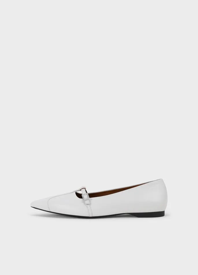 Women Vagabond Ballet Flats HERMINE SHOES White Leather