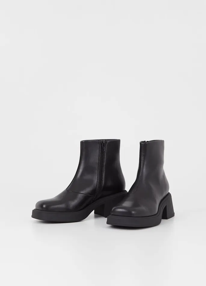 Women Vagabond Boots DORAH BOOTS Black Leather Imitation