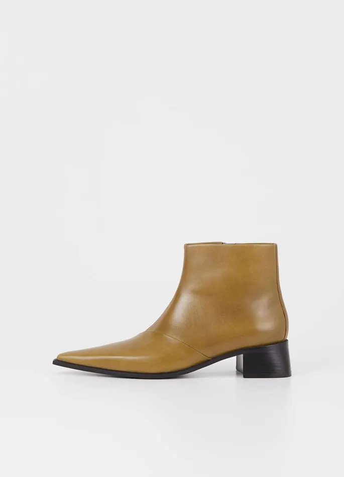 Women Vagabond Boots SAMIRA BOOTS Green Leather