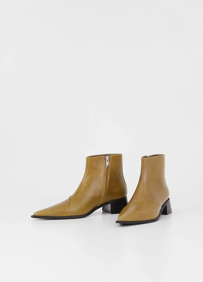 Women Vagabond Boots SAMIRA BOOTS Green Leather