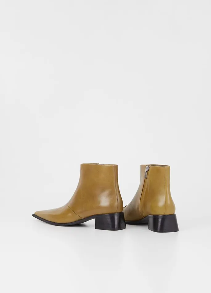 Women Vagabond Boots SAMIRA BOOTS Green Leather