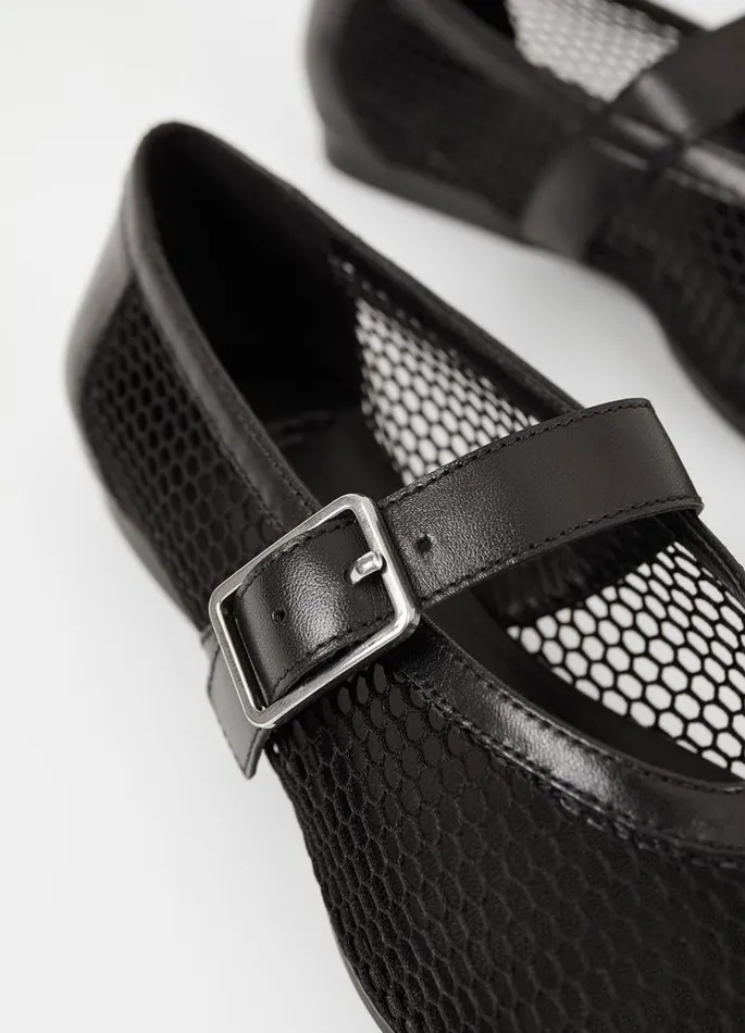 Women Vagabond Mary Janes WIOLETTA SHOES Black Leathermesh