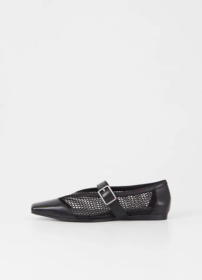 Women Vagabond Mary Janes WIOLETTA SHOES Black Leathermesh