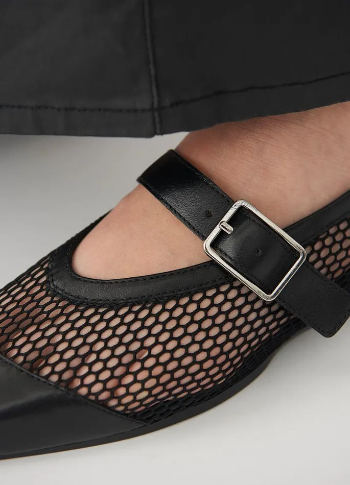 Women Vagabond Mary Janes WIOLETTA SHOES Black Leathermesh