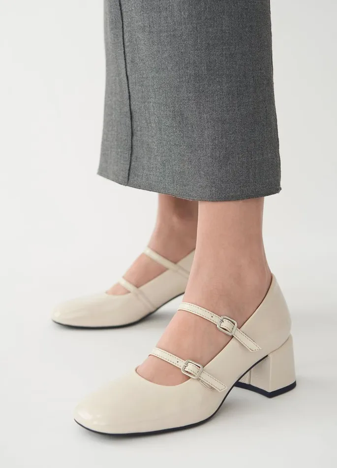 Women Vagabond Pumps ADISON PUMPS Beige Patent Leather