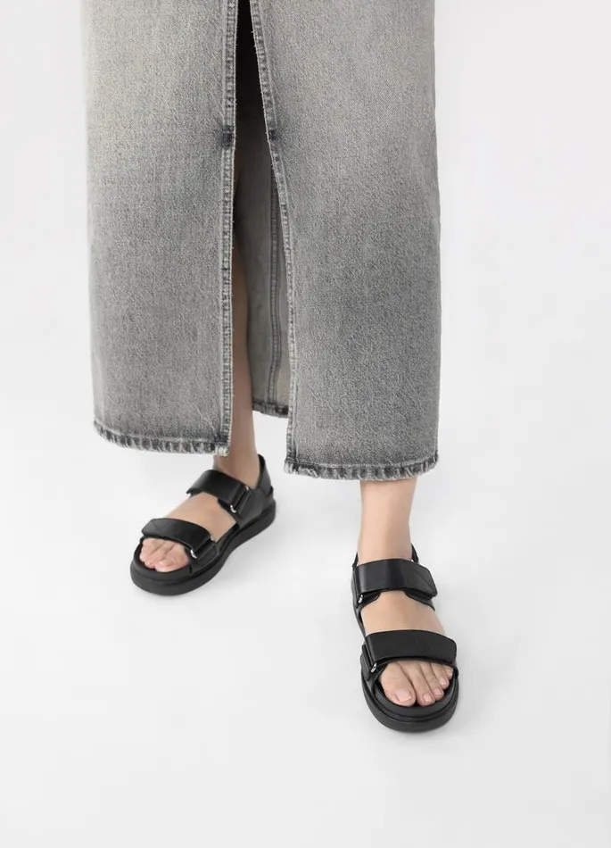 Women Vagabond Sandals ERIN SANDALS Black Leather