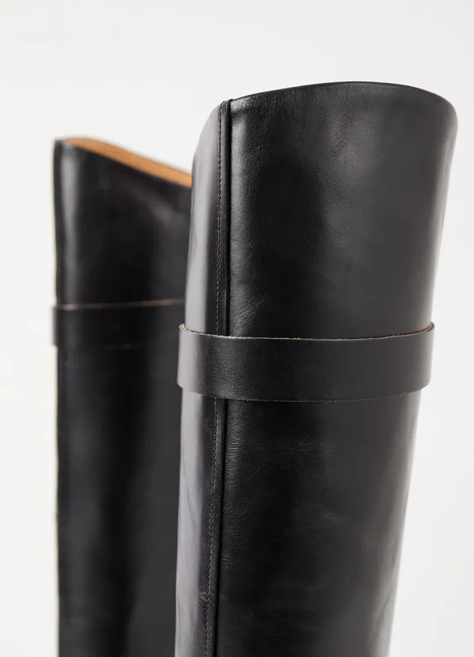 Women Vagabond Tall Boots CARMEN TALL BOOTS Black Leather