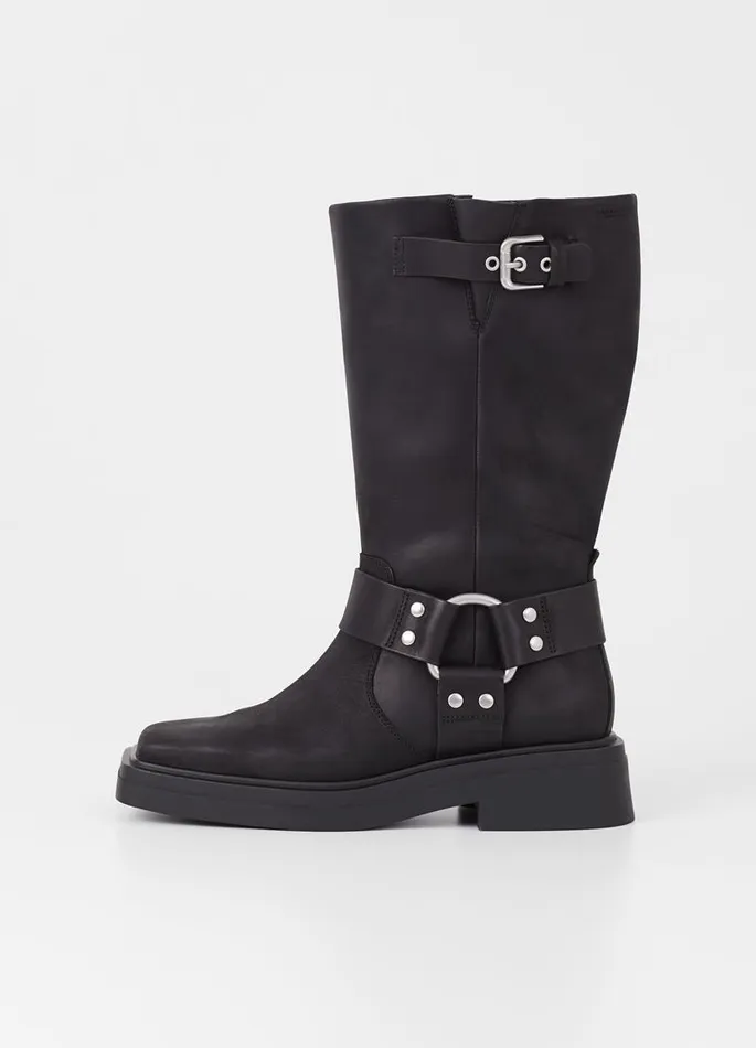 Women Vagabond Tall Boots EYRA TALL BOOTS Black Oily Nubuck