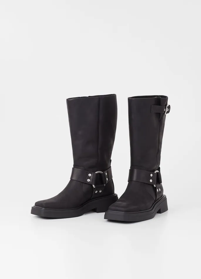Women Vagabond Tall Boots EYRA TALL BOOTS Black Oily Nubuck