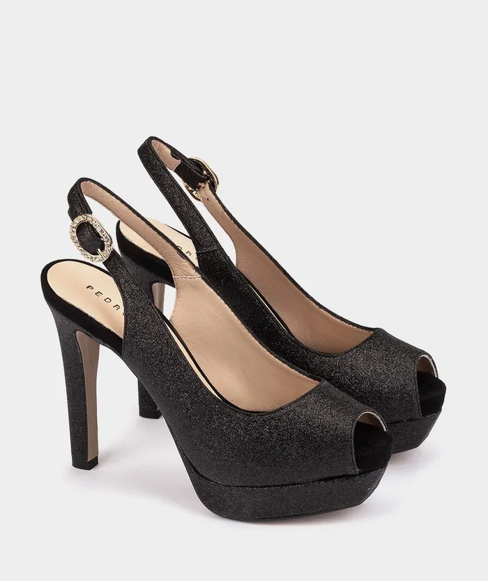Women Vicenza Black 8211 Heeled Sandals Pedro Miralles