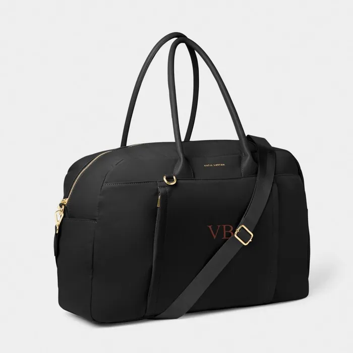 Women Weekend Bags Katie Loxton NylonLuxe Everyday Holdall In Black 8211 Weekend Bag