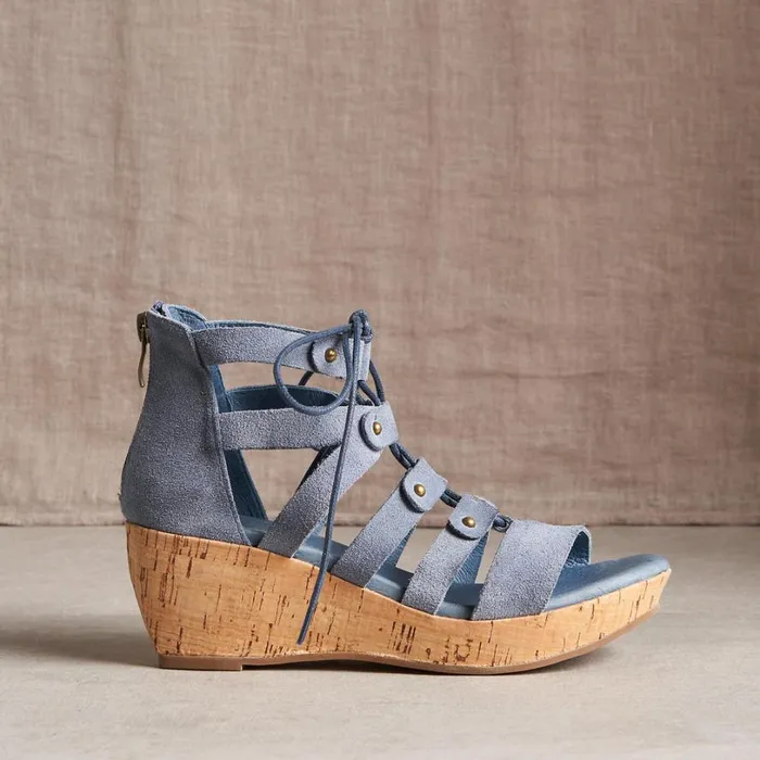 Women Wisteria Wedges Taupe Sundance Catalog Sandals