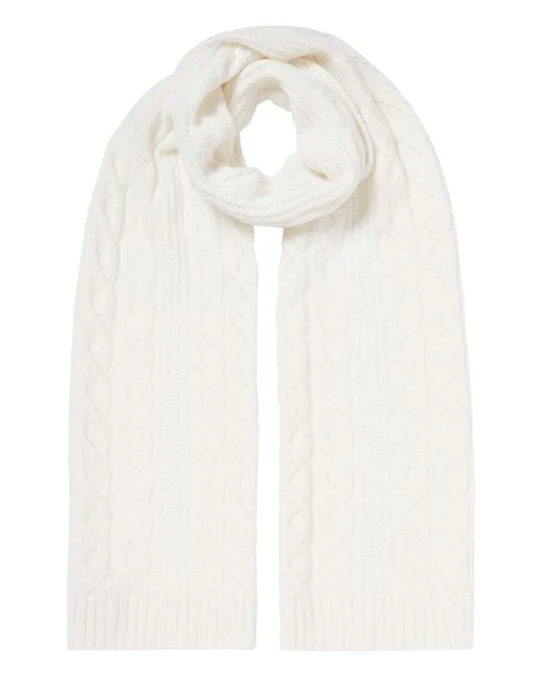 Women Women039s Cable Rib Cashmere ScarfIn New Ivory White New Ivory White NPeal Cashmere Scarves Women Women039s Cable Rib Cashmere ScarfIn New Ivory White New Ivory White NPeal Cashmere Scarves