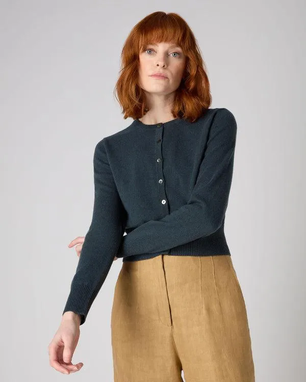 Women Women039s Long Sleeve Cropped Cashmere CardiganIn Grigio Blue Grigio Blue NPeal Cardigans Women Women039s Long Sleeve Cropped Cashmere CardiganIn Grigio Blue Grigio Blue NPeal Cardigans