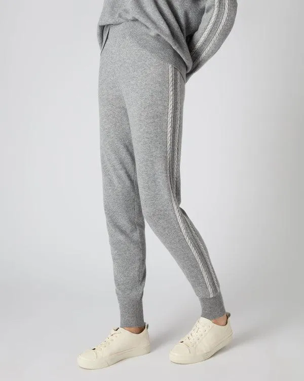 Women Women039s Lurex Detail Cashmere JoggerIn Flannel Grey Flannel Grey NPeal Leggings and Trousers Women Women039s Lurex Detail Cashmere JoggerIn Flannel Grey Flannel Grey NPeal Leggings and Trousers