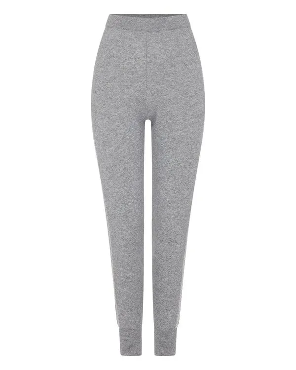 Women Women039s Lurex Detail Cashmere JoggerIn Flannel Grey Flannel Grey NPeal Leggings and Trousers