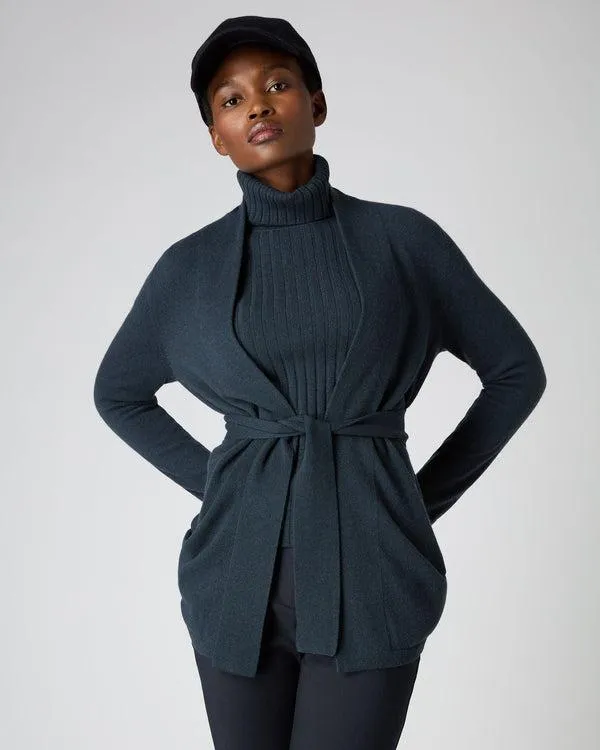 Women Women039s Relaxed Belted Cashmere CardiganIn Grigio Blue Grigio Blue NPeal Cardigans Women Women039s Relaxed Belted Cashmere CardiganIn Grigio Blue Grigio Blue NPeal Cardigans