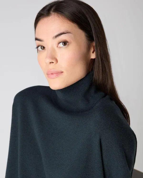 Women Women039s Relaxed Turtle Neck Cashmere SweaterIn Grigio Blue Grigio Blue NPeal Turtle Necks