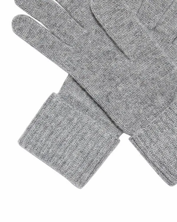 Women Women039s Ribbed Cashmere GlovesIn Flannel Grey Flannel Grey NPeal Gloves