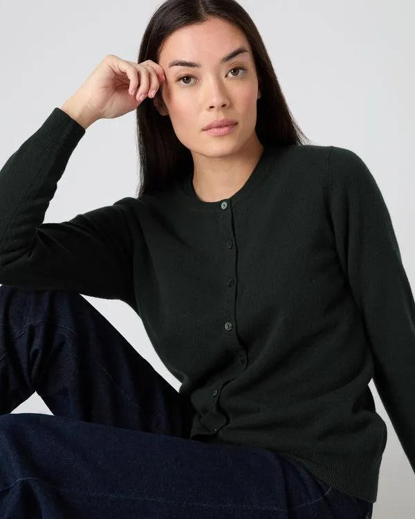 Women Women039s Round Neck Cashmere CardiganIn Dark Green Dark Green NPeal Cardigans Women Women039s Round Neck Cashmere CardiganIn Dark Green Dark Green NPeal Cardigans