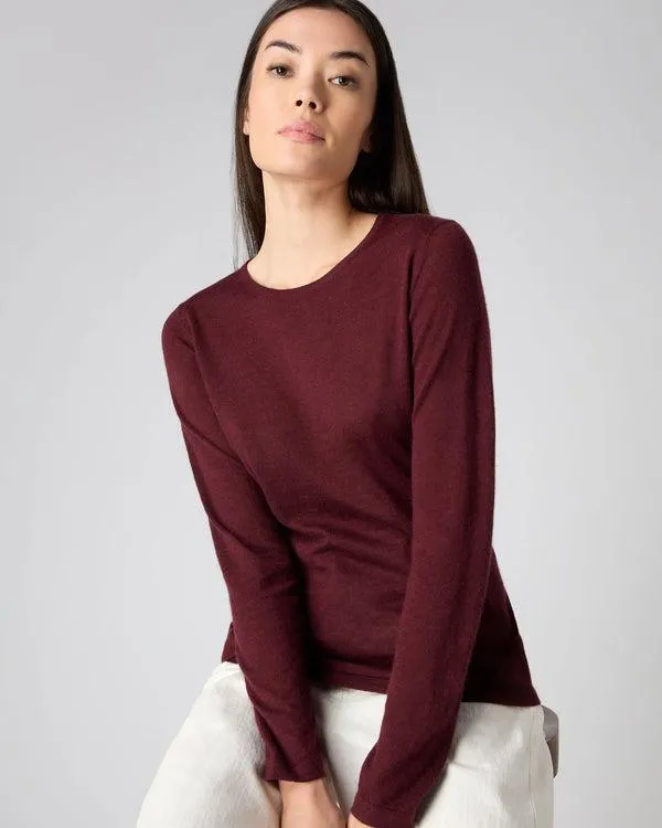 Women Women039s Superfine Long Sleeve Cashmere TopIn Burgundy Red Burgundy Red NPeal Tops and Tshirts Women Women039s Superfine Long Sleeve Cashmere TopIn Burgundy Red Burgundy Red NPeal Tops and Tshirts