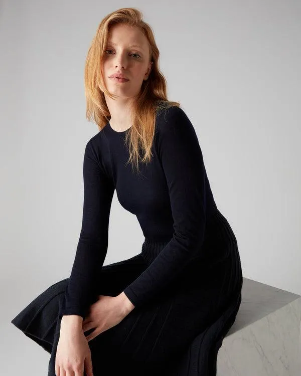 Women Women039s Superfine Long Sleeve Cashmere TopIn Navy Blue Navy Blue NPeal Tops and Tshirts Women Women039s Superfine Long Sleeve Cashmere TopIn Navy Blue Navy Blue NPeal Tops and Tshirts