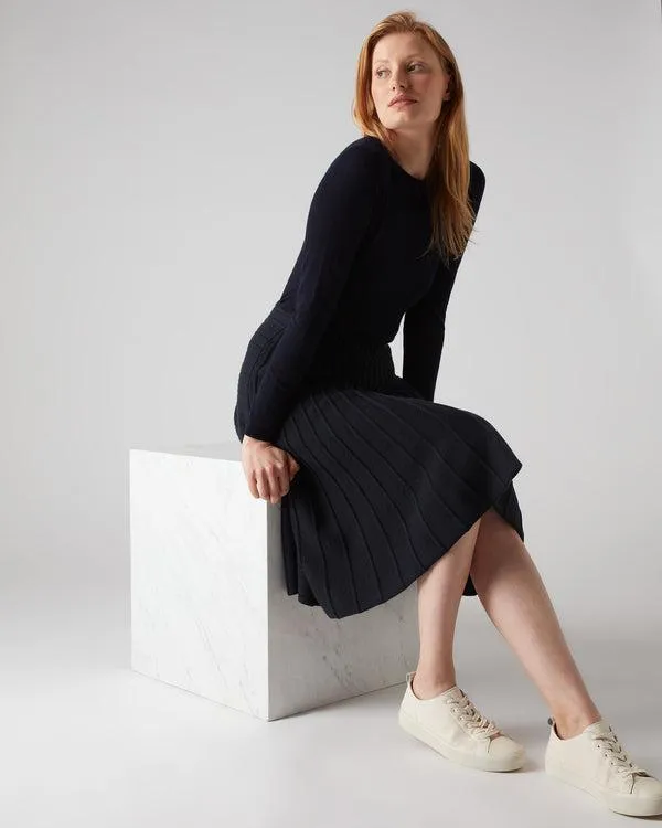 Women Women039s Superfine Long Sleeve Cashmere TopIn Navy Blue Navy Blue NPeal Tops and Tshirts