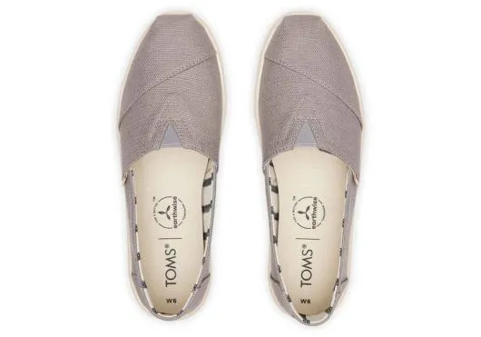Women WomenAlpargata Cupsole Grey Heritage Canvas Slip On Morning Dove TOMS Alpargatas
