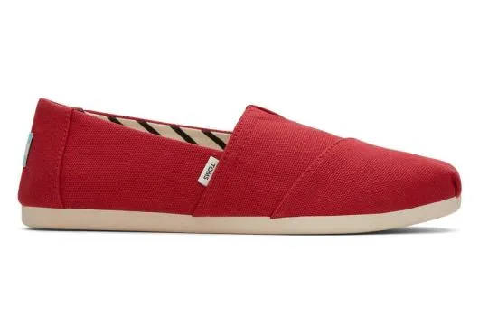 Women WomenAlpargata Red Recycled Cotton Canvas Red TOMS Alpargatas