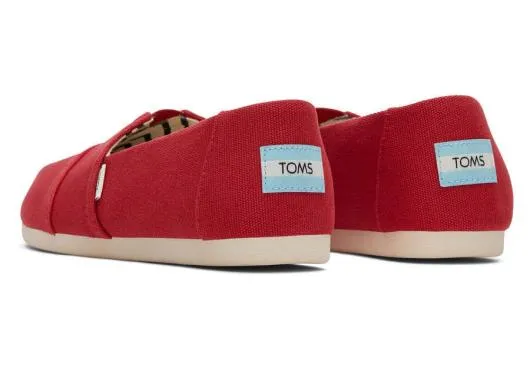 Women WomenAlpargata Red Recycled Cotton Canvas Red TOMS Alpargatas