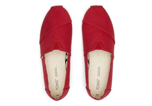 Women WomenAlpargata Red Recycled Cotton Canvas Red TOMS Alpargatas