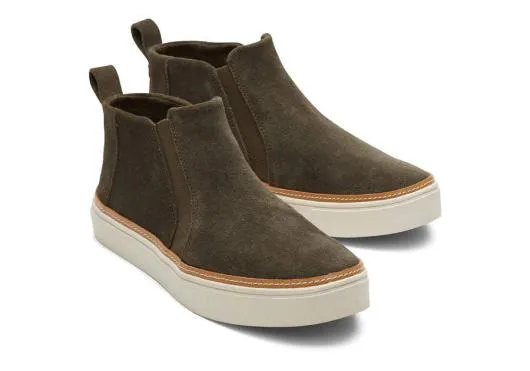 Women WomenBryce Olive Suede Slip On Sneaker Tarmac Olive TOMS Slip Ons