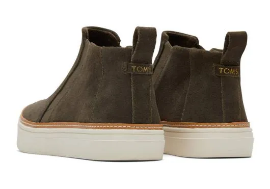 Women WomenBryce Olive Suede Slip On Sneaker Tarmac Olive TOMS Slip Ons