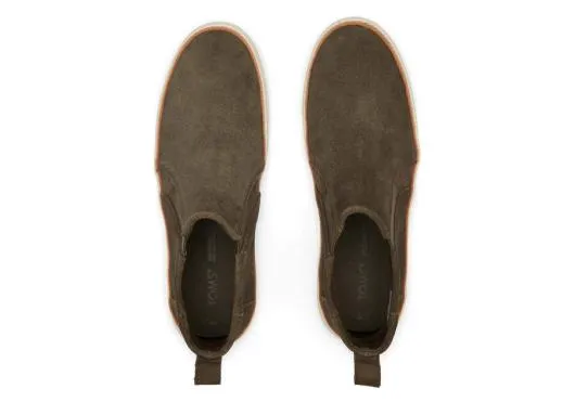 Women WomenBryce Olive Suede Slip On Sneaker Tarmac Olive TOMS Slip Ons