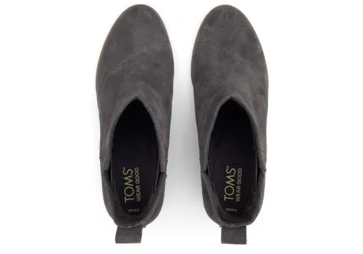 Women WomenClare Forged Iron Suede Wedge Boot Forged Iron TOMS Boots and Booties