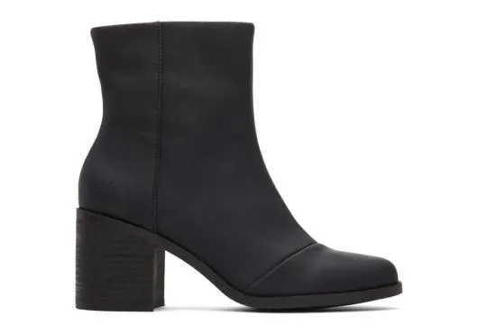 Women WomenEvelyn Black Leather Heeled Boot Leather Black TOMS Boots and Booties Women WomenEvelyn Black Leather Heeled Boot Leather Black TOMS Boots and Booties