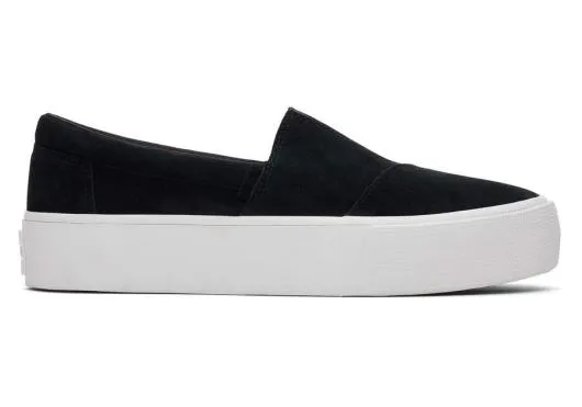 Women WomenFenix Platform Black Suede Slip On Sneaker Suede Black TOMS Platforms Women WomenFenix Platform Black Suede Slip On Sneaker Suede Black TOMS Platforms