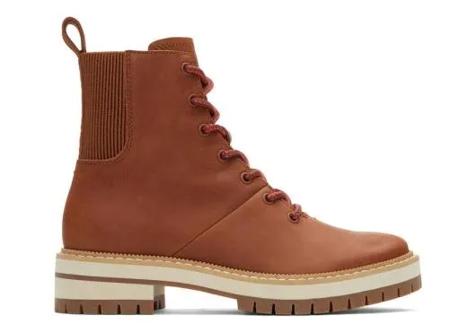 Women WomenFrankie Brown Water Resistant LaceUp Boot Dark Brown TOMS Boots and Booties Women WomenFrankie Brown Water Resistant LaceUp Boot Dark Brown TOMS Boots and Booties
