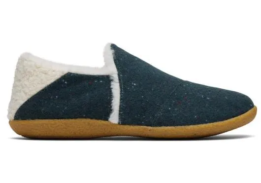 Women WomenIndia Green Faux Fur Slipper Forest Green TOMS Exclusives